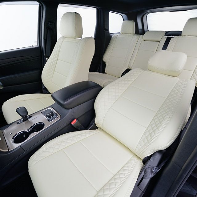 未使用品 本革調シートカバー 全席セット, Jeep グランドチェロキー Dotty（ダティ） グランドチェロキー シートカバー WK36 グレード